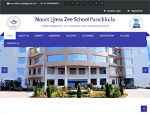 Tablet Screenshot of mountliterapanchkula.com